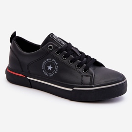 Pánské kožené tenisky Big Star LL174210 Black černý 1