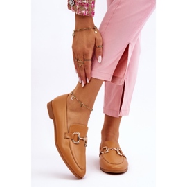 PG1 Klasické dámské mokasíny se zdobením Camel Jamie béžový 1