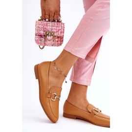 PG1 Klasické dámské mokasíny se zdobením Camel Jamie béžový 2