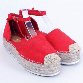 Espadrilky, sandály červená 2138 Červená červený 1