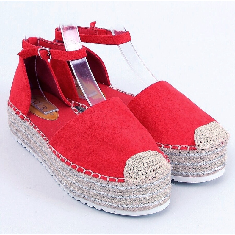 Espadrilky, sandály červená 2138 Červená červený 1