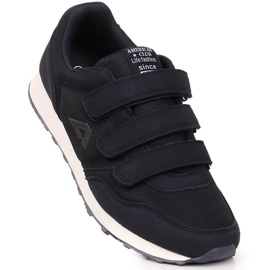 Pánská sportovní obuv American Club 146/23 tmavě modrá na suchý zip modrý 1