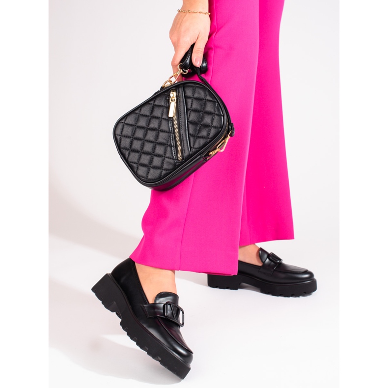 Dámské boty Vinceza z černé eko kůže černá 1