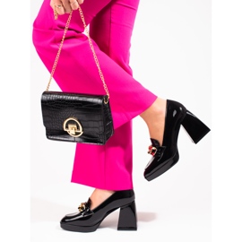 Lodičky na stabilním sloupku Vinceza černé černá 2