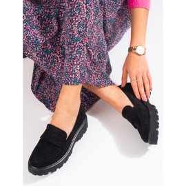 Dámské černé semišové boty Vinceza černá 1