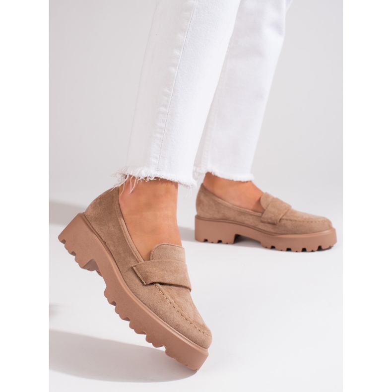 Dámské béžové semišové boty Vinceza béžový 1