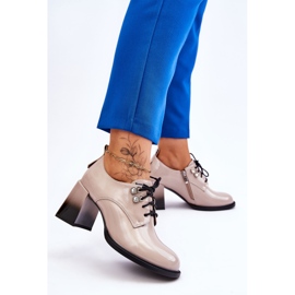 S.Barski Módní světle béžové vysoké podpatky Darren béžový 2 S.Barski Módní světle béžové vysoké podpatky Darren béžový 2