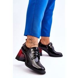 S.Barski Módní černé vysoké podpatky Darren černá 2