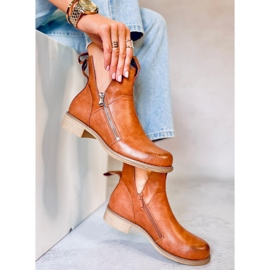 BM Kozačky jarního střihu od Franco Camel hnědý 2