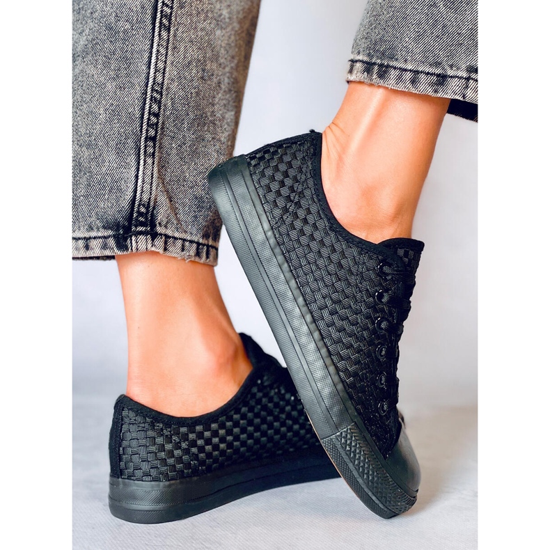 Pevné barevné tenisky Sears Black černá 2