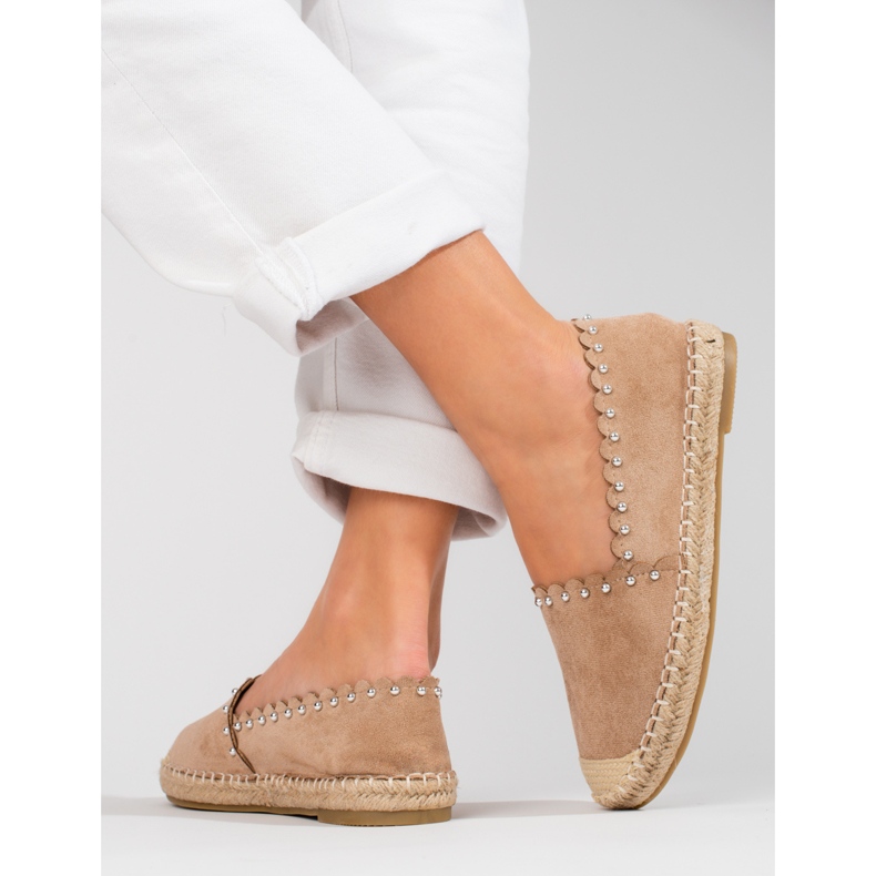 Dámské béžové espadrilky Vinceza béžový 2