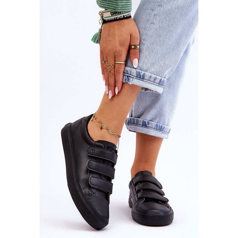 Klasické tenisky na suchý zip Big Star LL274A206 Black černý 1