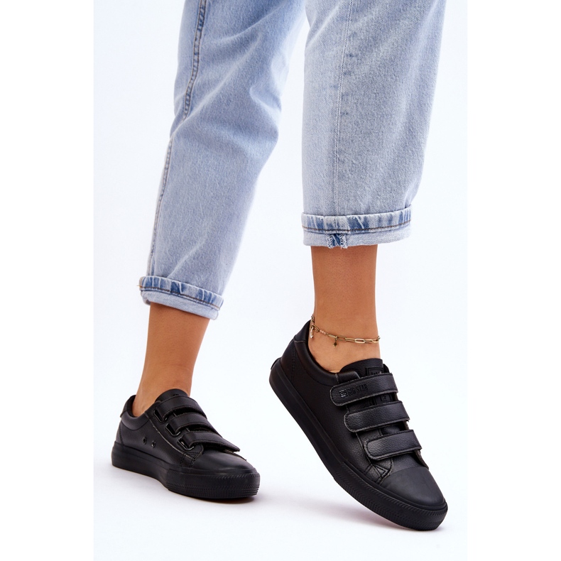 Klasické tenisky na suchý zip Big Star LL274A206 Black černá 2