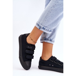 Klasické textilní tenisky se suchým zipem Big Star LL274A204 Black černý 2