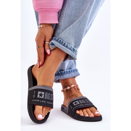 Dámské lehké pantofle Big Star LL274732 Černé černá 2