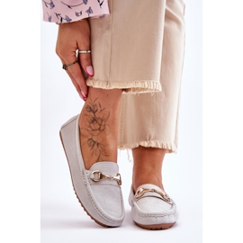 FC3 Klasické semišové mokasíny se zdobením Arla Grey šedá 1