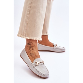 FC3 Klasické semišové mokasíny se zdobením Arla Grey šedá 2