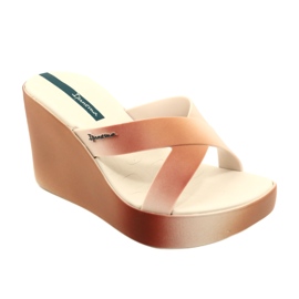 Pantofle na klínku Ipanema 83423 Colore Fem AI973 Béžová/Hnědá béžový 1
