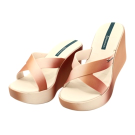 Pantofle na klínku Ipanema 83423 Colore Fem AI973 Béžová/Hnědá béžový 3