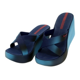Pantofle na klínku Ipanema 83423 Colore Fem AI974 Modrá/Modrá námořnická modř modrý 3