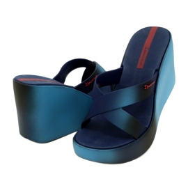 Pantofle na klínku Ipanema 83423 Colore Fem AI974 Modrá/Modrá námořnická modrá modrý 4
