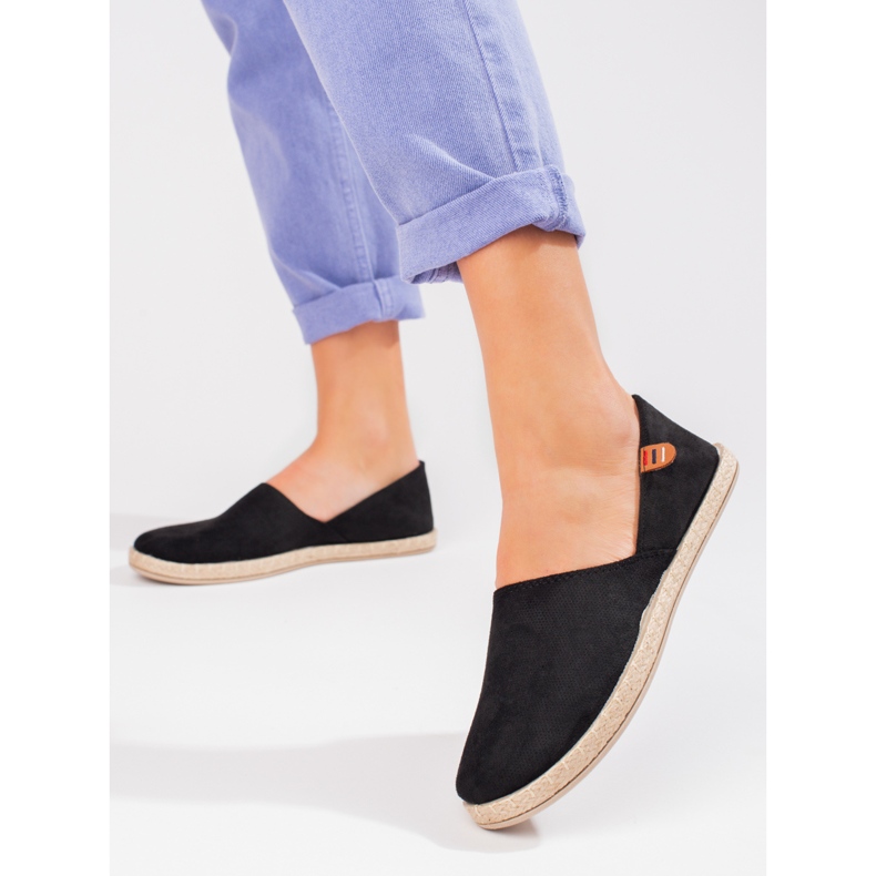 Dámské lehké espadrilky Vinceza černé černý 2