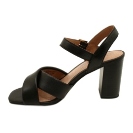 Caprice Sandals Women 9-28302-20 040 Black Softnap černý 2