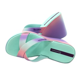 Sandály na klínku Ipanema 83423 Colore Fem AI963 Green/Lilac fialová zelený růžový 4