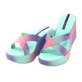 Sandály na klínku Ipanema 83423 Colore Fem AI963 Green/Lilac fialová zelený růžový 2