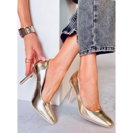 BM Karen L. GOLD dámské vysoké podpatky zlatý 1