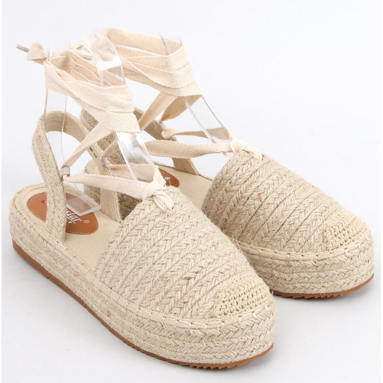 Dámské sandály espadrilky Seila Beige béžový 1 Dámské sandály espadrilky Seila Beige béžový 1