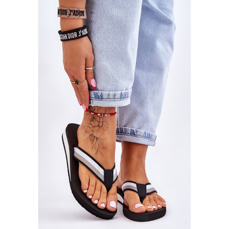 Dámské žabky na platformě Big Star LL274781 černé černá 1