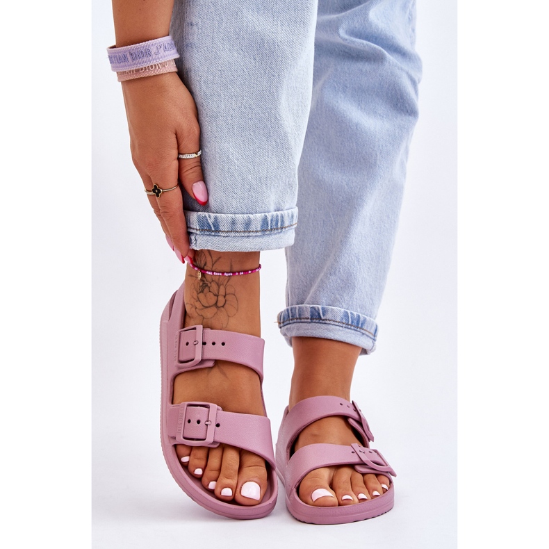 Dámské lehké sandály Big Star LL274744 Fialová fialový 1