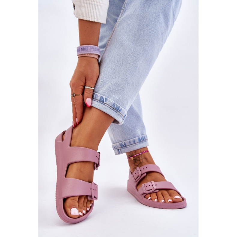 Dámské lehké sandály Big Star LL274744 Fialová fialový 2