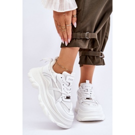 Sportovní Boty Na Masivní Platformě GOE LL2N4029 Bílá bílý 1