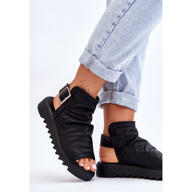 BM Dámské kotníkové sandály Adonis černé černá 2
