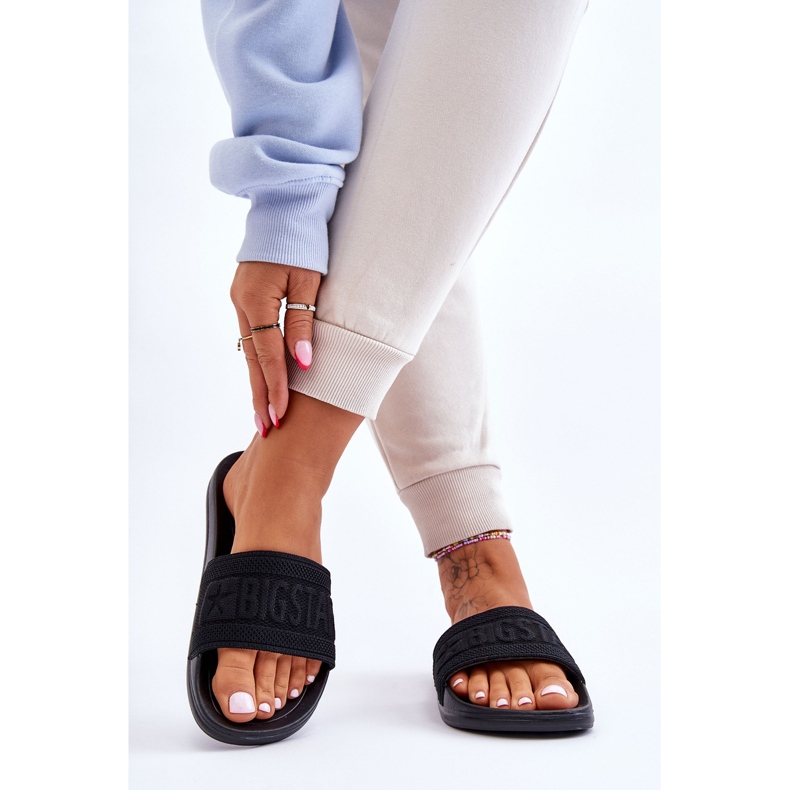 Dámské módní pantofle Big Star LL274A158 Black černá 2