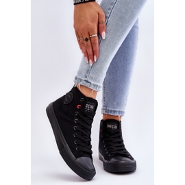 Dámské klasické vysoké tenisky Big Star T274033 Black černý 2
