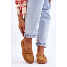 FC3 Dámské semišové mokasíny Camel Ivana Classic hnědý 1