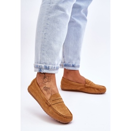 FC3 Dámské semišové mokasíny Camel Ivana Classic hnědý 2