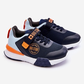 Nízká dětská sportovní obuv Memory Foam System Big Star LL374215 Navy Blue modrý 1