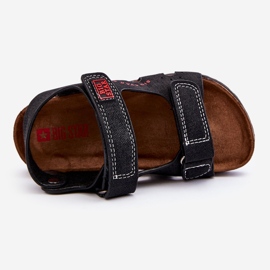 Dětské lehké sandály na suchý zip Big Star LL374141 Black černý 1