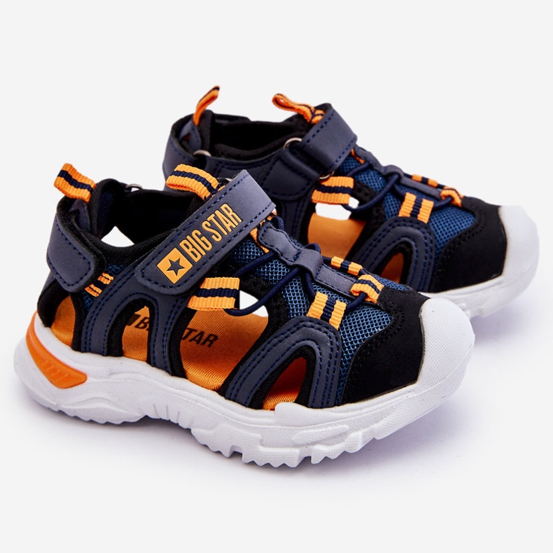 Dětské lehké sandály Big Star LL374212 Navy Blue modrý 1