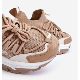 PS1 Dámské nazouvací ponožkové tenisky Dark Beige Keaton béžový 2 PS1 Dámské nazouvací ponožkové tenisky Dark Beige Keaton béžový 2