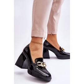 Vinceza Lodičky Na Masivních Podpatcích Černá Nataly 2