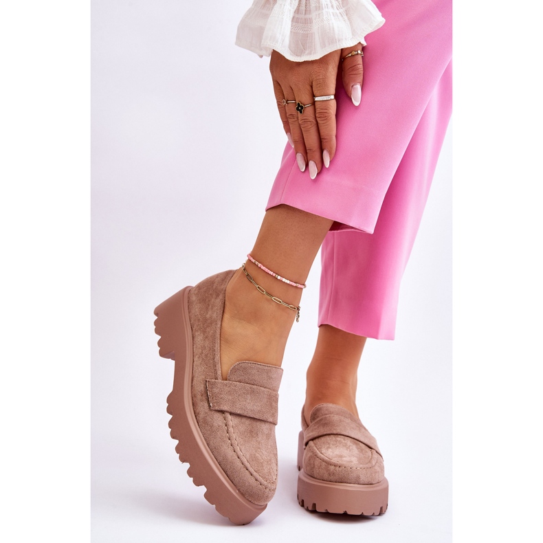 Vinceza Klasické semišové mokasíny Mokasíny Béžová Corrin béžový 1