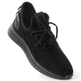 Černé sportovní nazouváky Big Star LL274711 černá 1 Černé sportovní nazouváky Big Star LL274711 černá 1