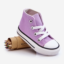 Dětské vysoké tenisky Violet Filemon fialová 1