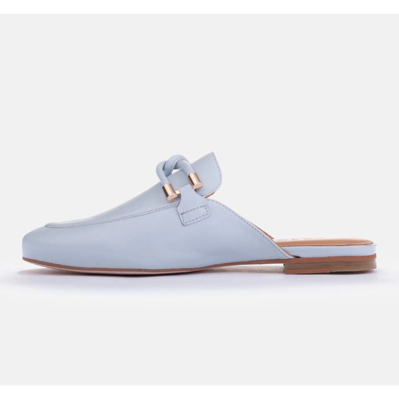 Marco Shoes Pantofle s ozdobou modrý 2