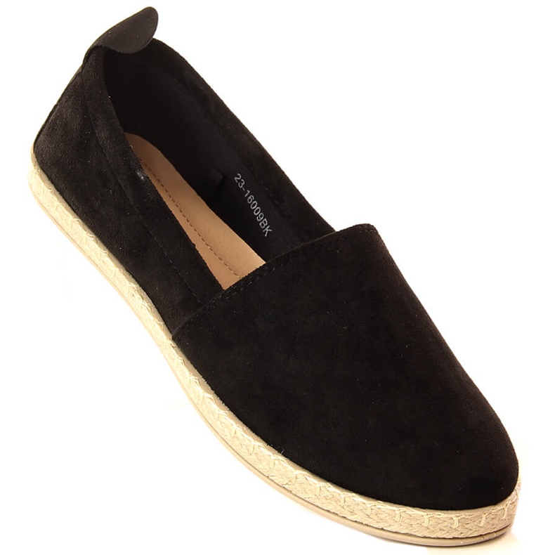 Dámské černé slip-on espadrilky Potocki 16009 černý 1